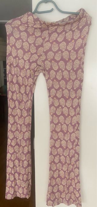 Pantalones acampanados elásticos - Morado