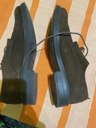 Zapatos de ante marrón