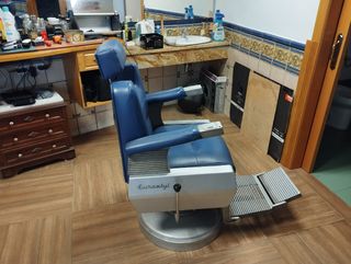 Sillón Barbero Vintage Azul