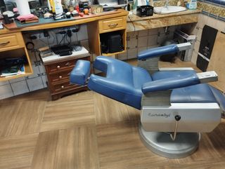 Sillón Barbero Vintage Azul