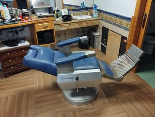 Sillón Barbero Vintage Azul