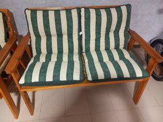 Muebles jardín - Mesa y sillas madera