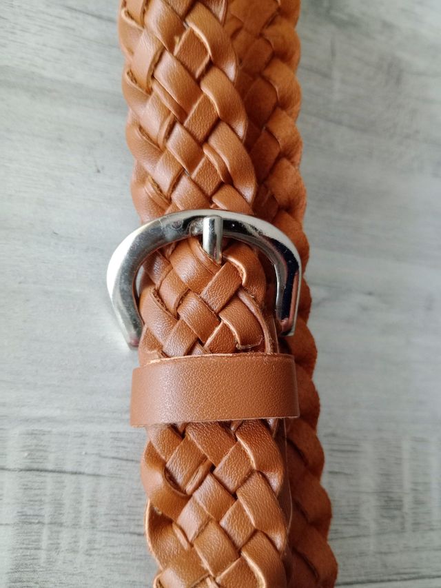 *️⃣CINTURÓN trenzado marrón UNISEX