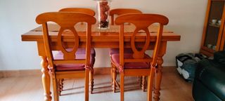 Muebles salón pino macizo