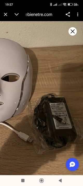 Mascarilla LED facial y cervical