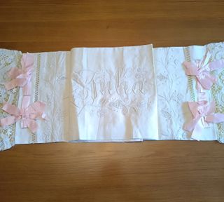 Sábanas lino antiguo (c. 1900)