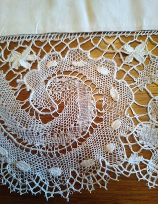 Sábanas lino antiguo (c. 1900)