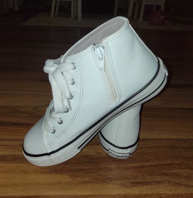 Zapatillas Conguitos niña blancas