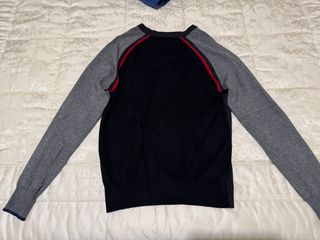 Pullover elasticizzato, nero/grigio, taglia M