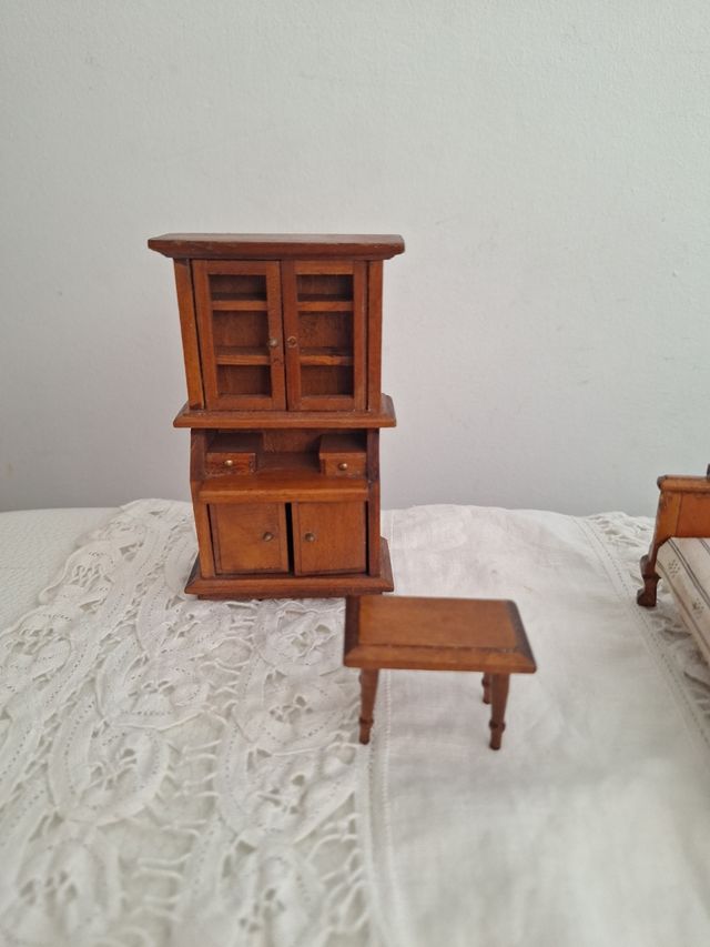 Mini Muebles Casa Muñecas - 4 piezas