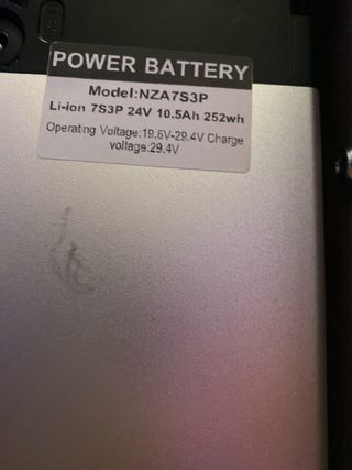 Batería eléctrica bicicleta 252wh