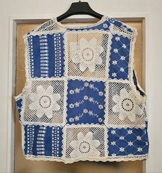 Chaleco boho crochet 
