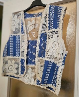 Chaleco boho crochet 