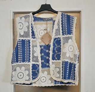 Chaleco boho crochet 