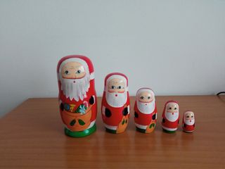 Matrioske Babbo Natale - 5 bambole