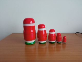 Matrioske Babbo Natale - 5 bambole