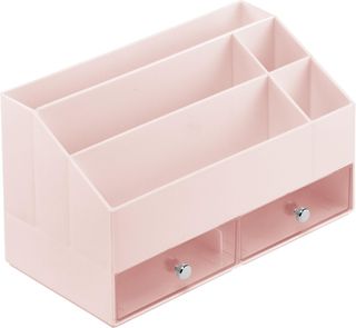 Organizador maquillaje rosa - 5 compartimentos