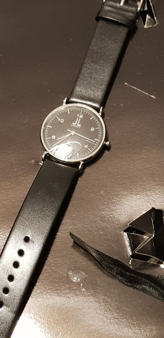 Reloj Lancetti Hombre Piel Negro 34mm