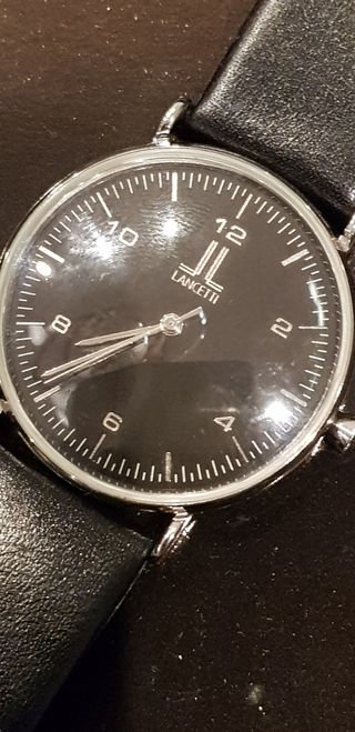 Reloj Lancetti Hombre Piel Negro 34mm