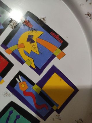 Vassoio Nespolo Lavazza vintage firma serigrafata