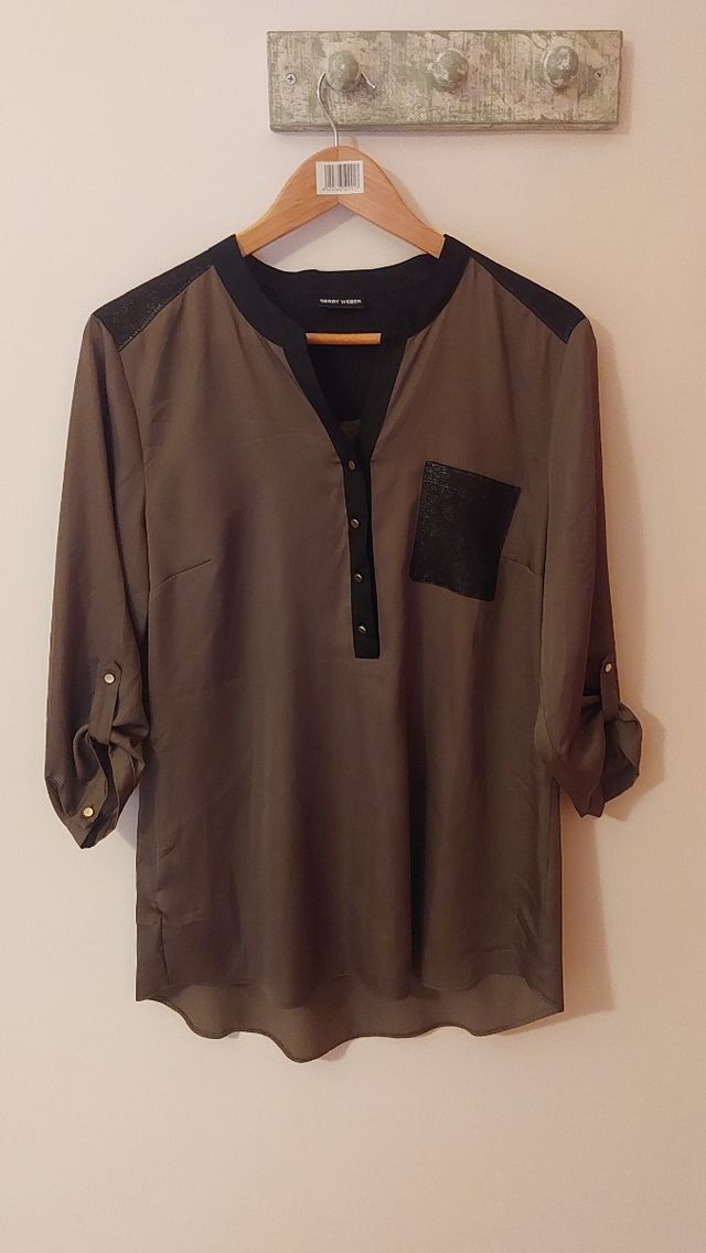 Blusa Gerry Weber verde militar