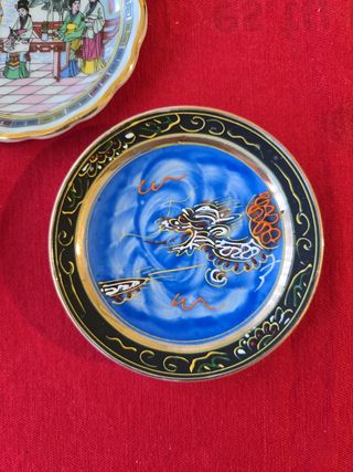 5 Platos Decorativos Chino