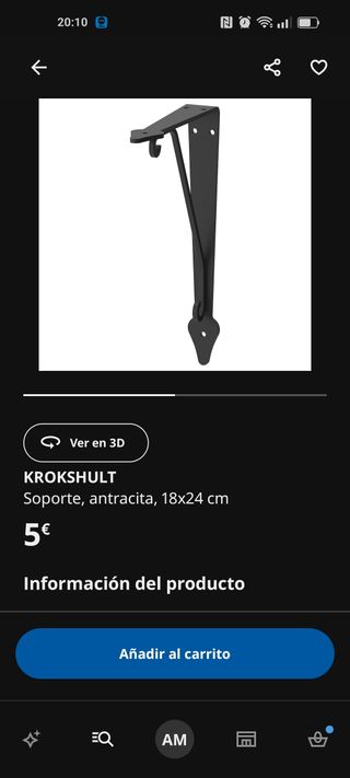 Balda estante blanco de Ikea modelo Bergshult

