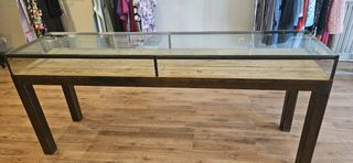 Vitrina expositora madera metal