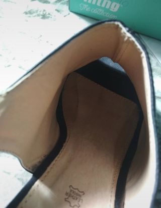 Zapatos mtng negros tacón corcho