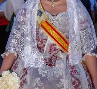 Vestido Alicantina - morado, plata