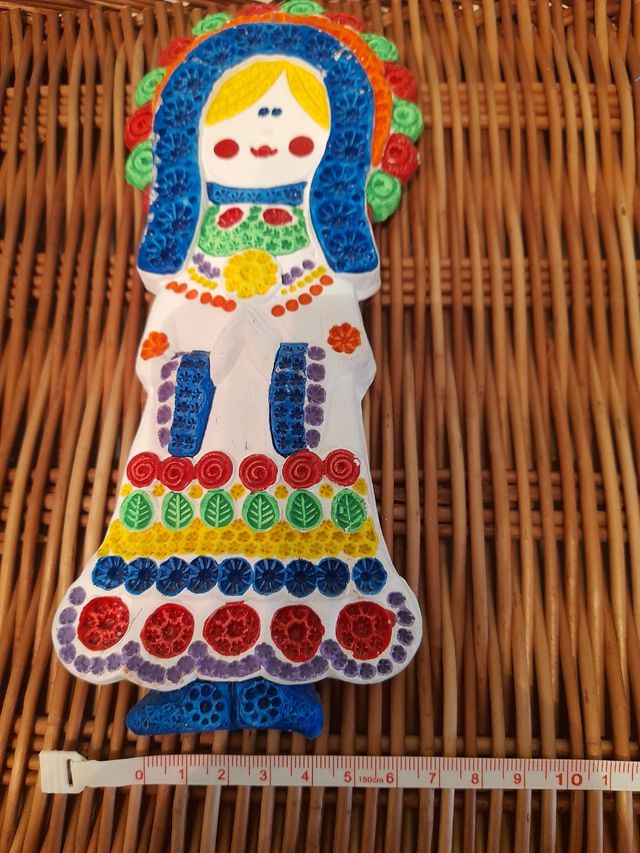 Muñecas cerámica pintadas a mano