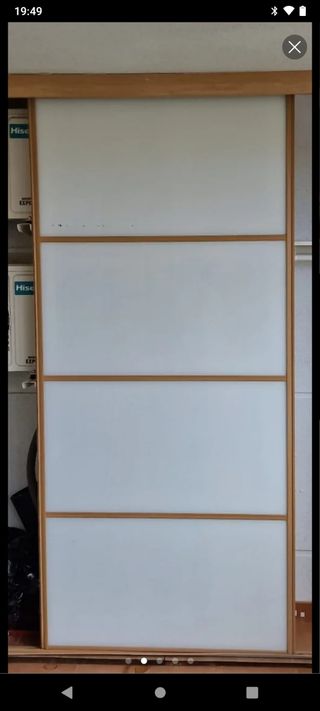 Armario corredizo 2 puertas cristal solo puertas