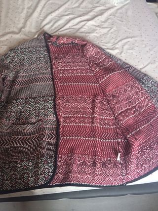 Chaqueta punto roja-negra