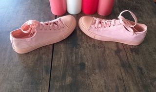 Zapatillas tenis  lona Rosa N.37