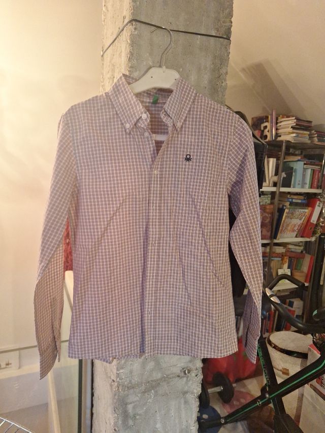 Camisa Benetton niño multicolor talla 8-10 años