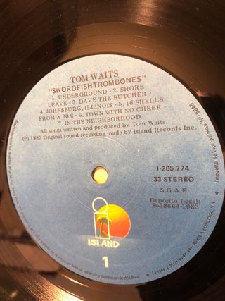 LP Tom Waits - Swordfishtrombones Lp. vinilo VG/NM