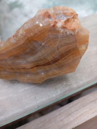 2 Rocas calcita: ámbar & miel