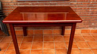 Mesa comedor madera-extensible con juego 4 sillas