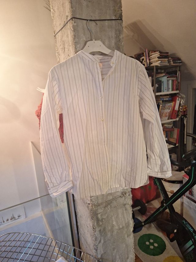 Camisa Gocco niño rayas blancas talla 11-12