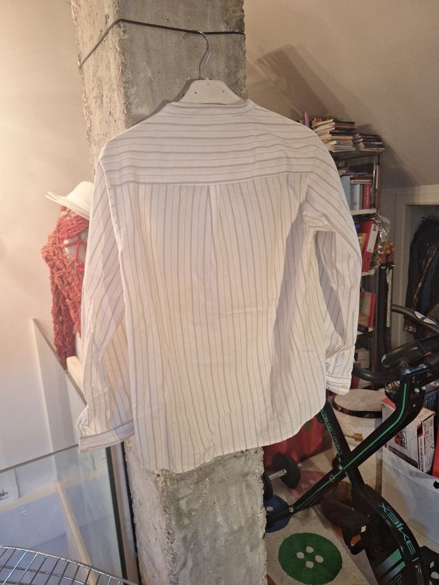 Camisa Gocco niño rayas blancas talla 11-12