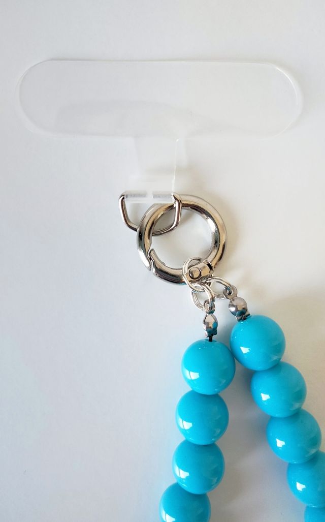 Catenella porta telefono turchese