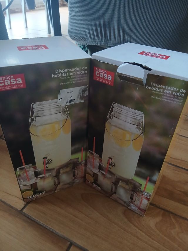 Distributore bevande 2x3800ml in vetro