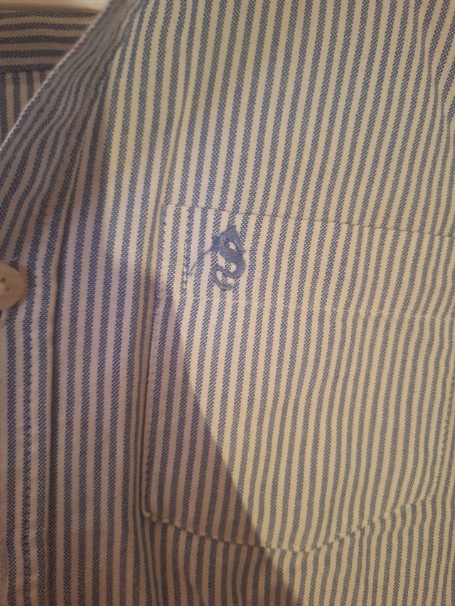 Camisa Sfera niño rayas azul 10-11