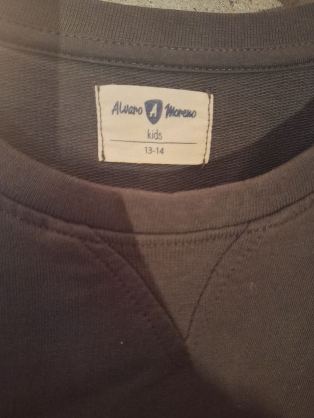 Sudadera gris Álvaro Moreno niño 13-14