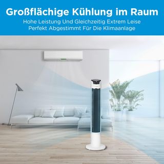Ventilador de torre con mando 110 cm 6 niveles