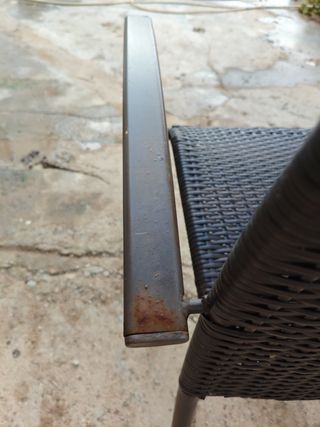 Silla terraza - mimbre marrón