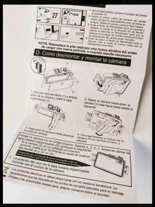 Cámara sumergible de carrete.