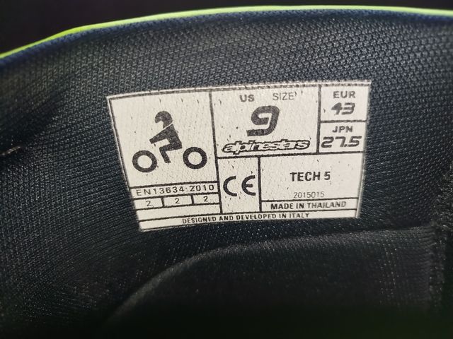 Botas motocross tech 5 ALPINESTARS  Talla 43