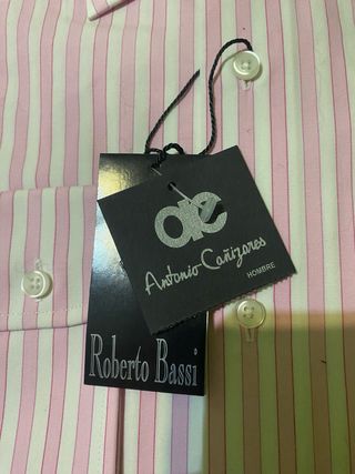 Camisa Roberto Bassi | Rosa y Blanca