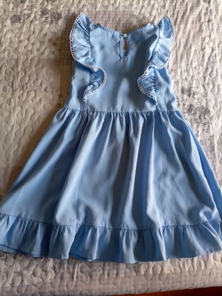 Vestido niña ceremonia azul